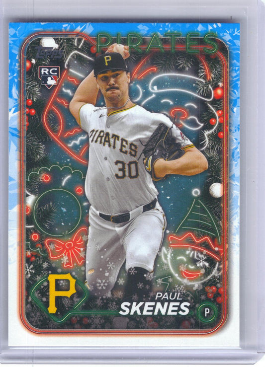 2024 Topps Holiday #H165 Paul Skenes Pittsburgh Pirates RC