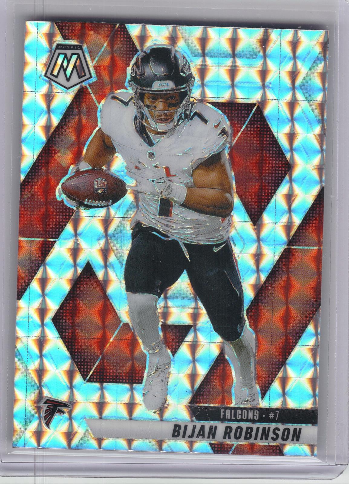 2025 Panini Mosaic #166 Bijan Robinson Mosaic Atlanta Falcons