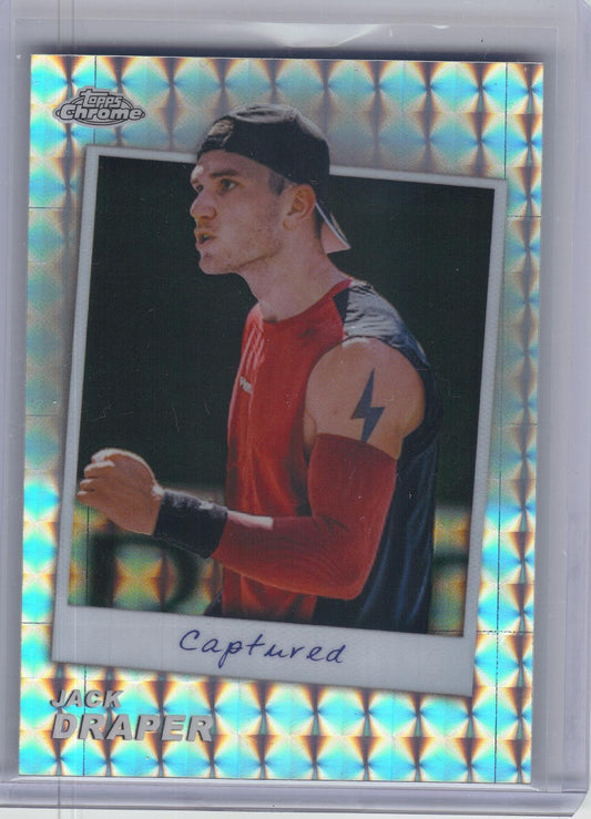 2026 Topps Chrome #CTD-JD Jack Draper Captured Geometric Refractor