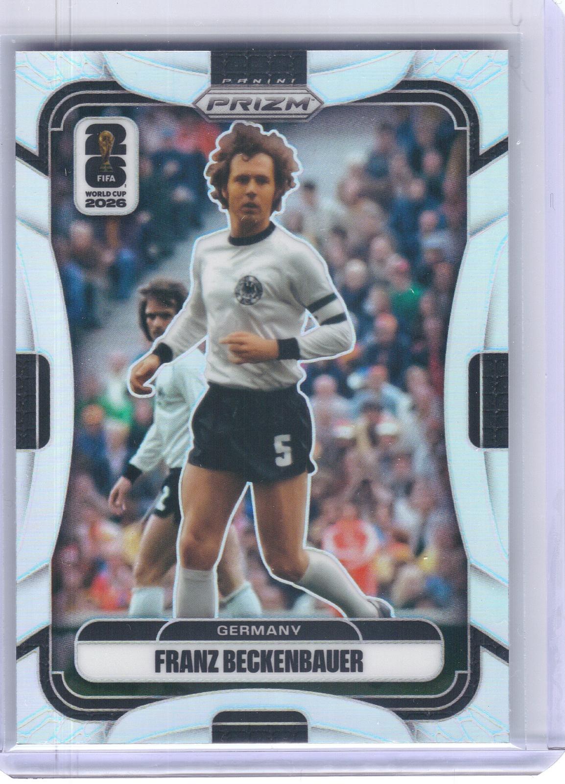 2026 Panini Prizm FIFA World Cup #63 Franz Beckenbauer Silver Prizm Germany HOF