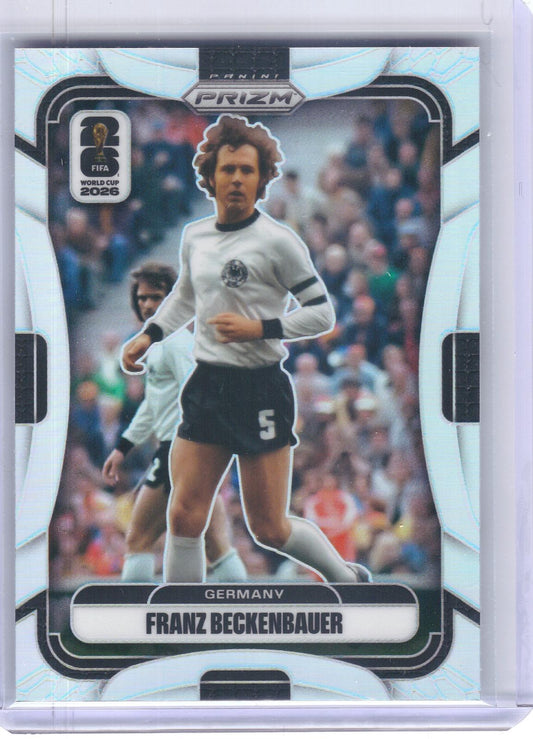 2026 Panini Prizm FIFA World Cup #63 Franz Beckenbauer Silver Prizm Germany HOF