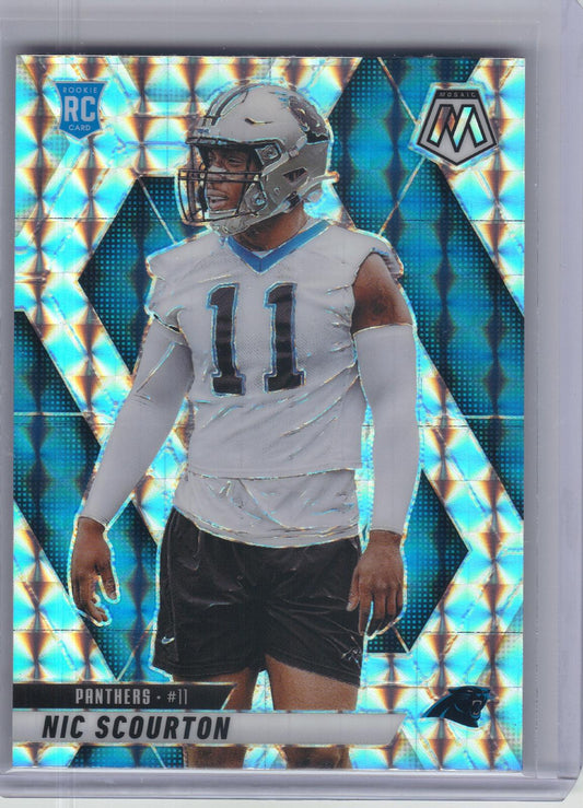 2025 Panini Mosaic #391 Nic Scourton Mosaic Carolina Panthers RC
