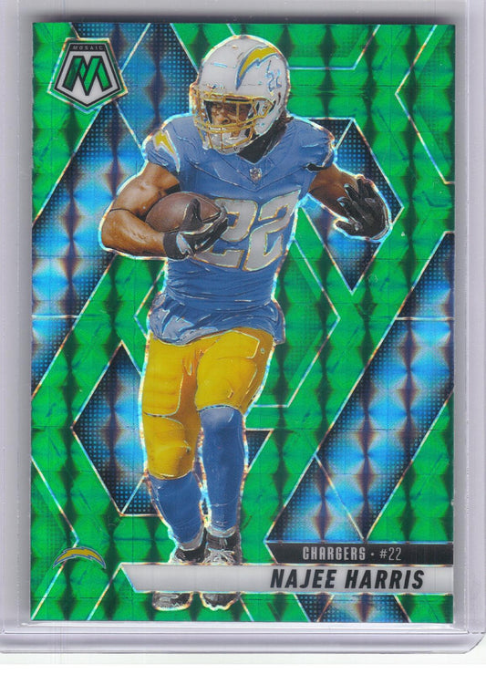 2025 Panini Mosaic #244 Najee Harris Mosaic Green Los Angeles Chargers