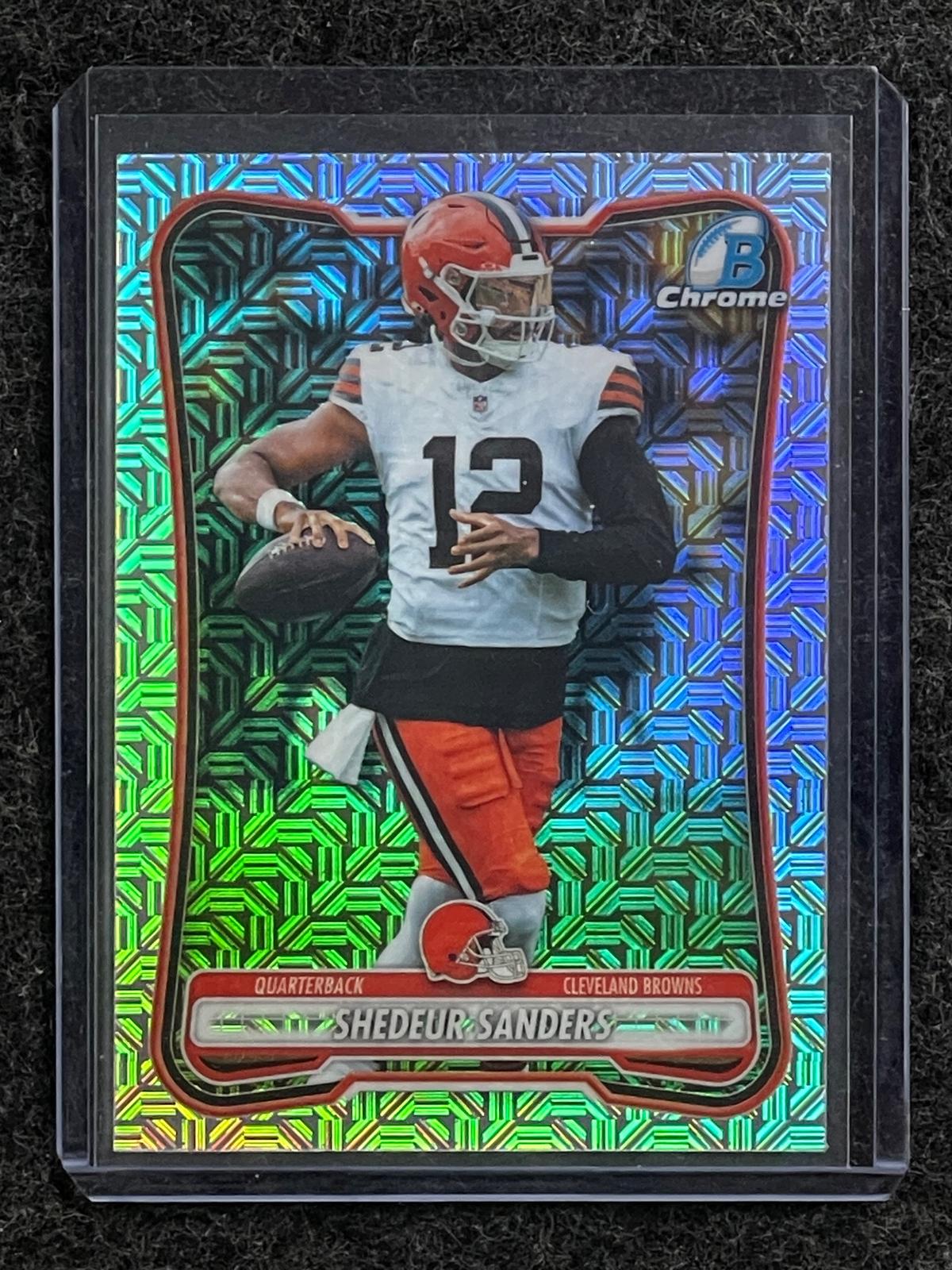 2026 Bowman #BCV-25 Shedeur Sanders Chrome Mojo Refractor