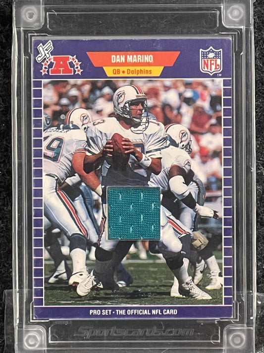 1989 Pro Set #220 Dan Marino Jersey Fusion Player Worn