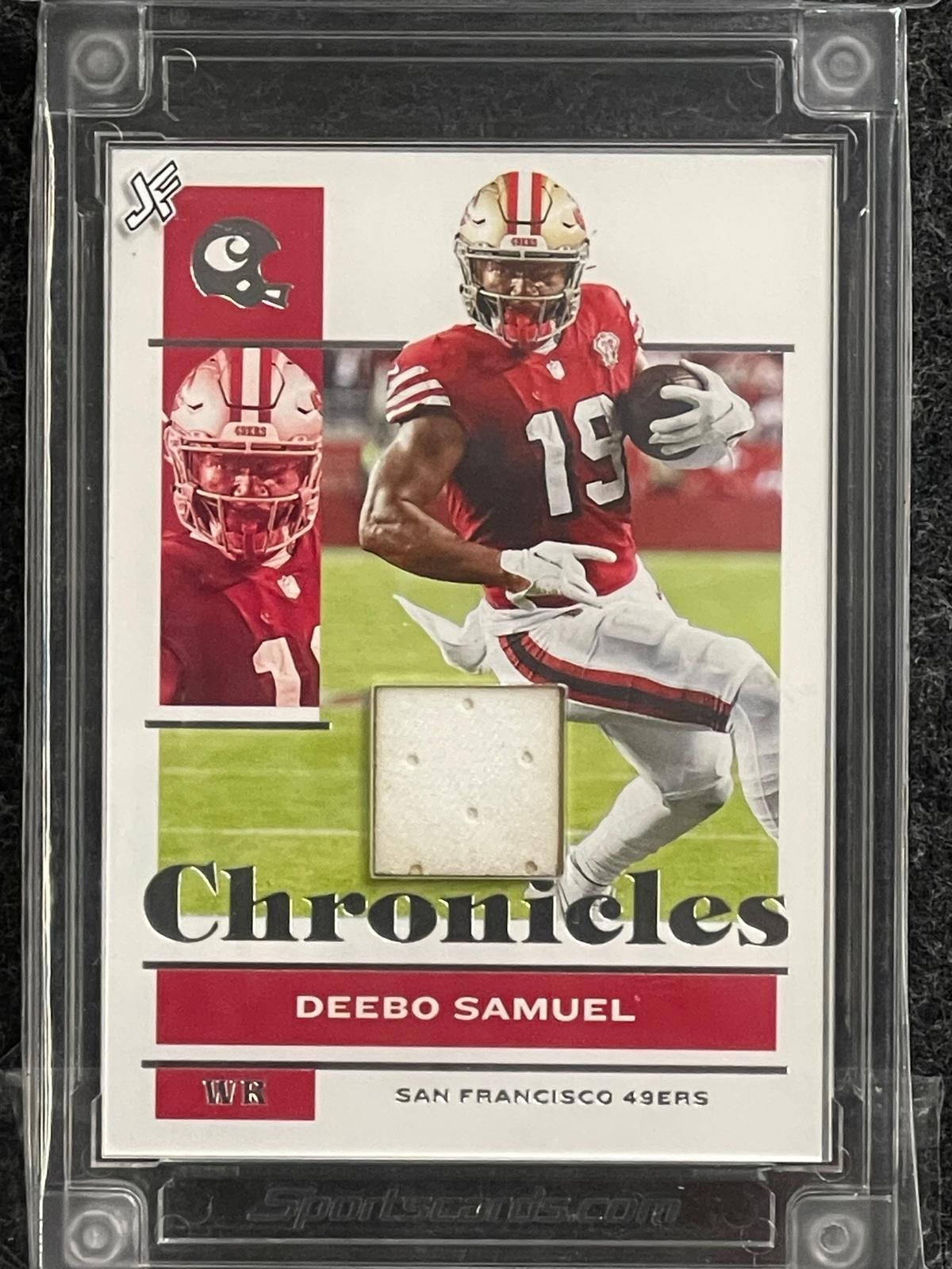 2021 Panini Chronicles #78 Deebo Samuel Jersey Fusion Player Worn
