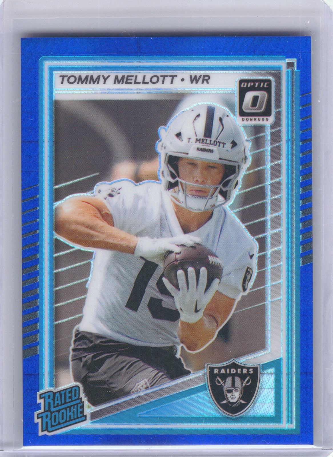 Tommy Mellott Las Vegas Raiders 2025 Donruss Optic - Blue Hyper #299