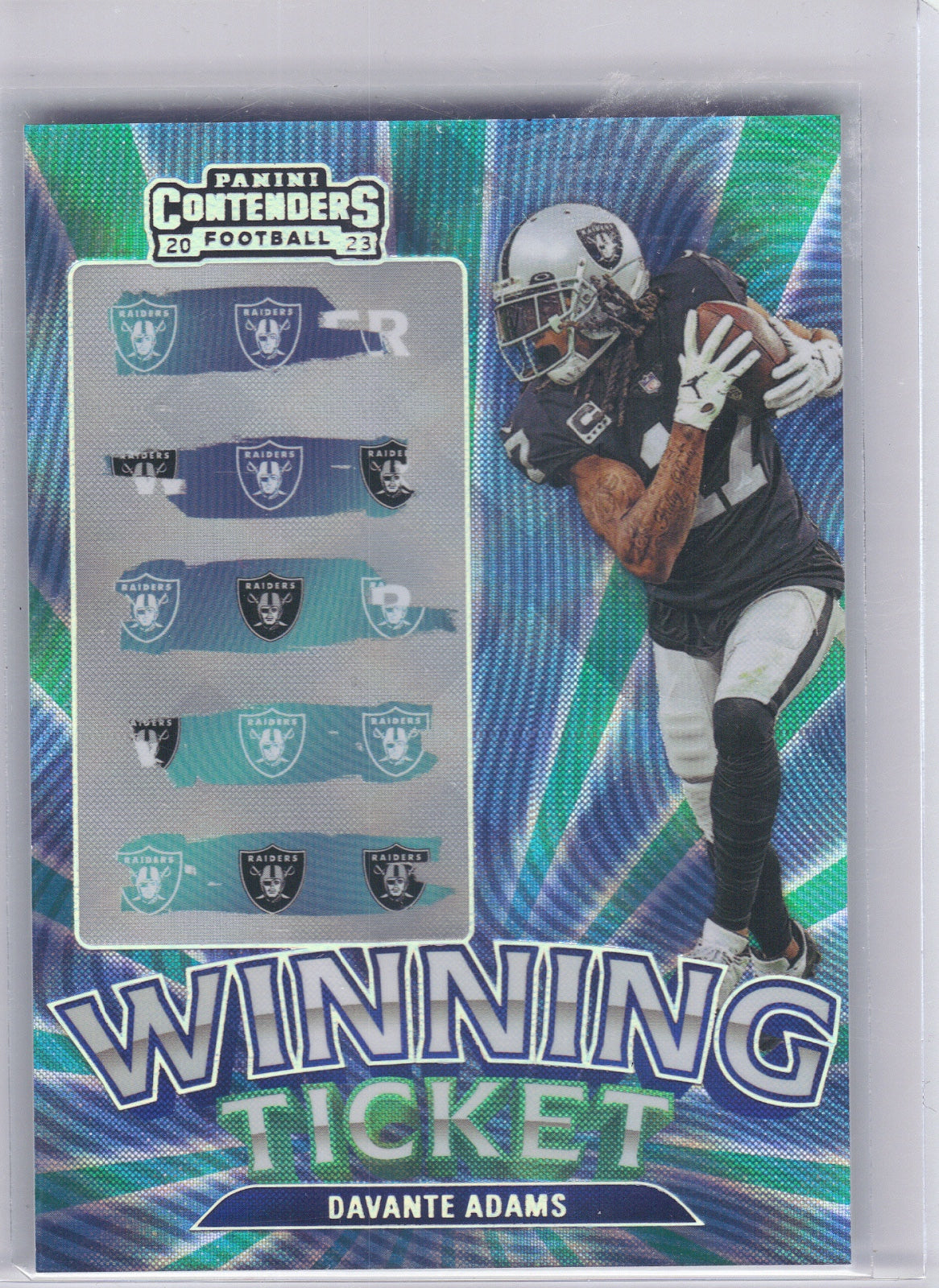 Davante Adams Las Vegas Raiders 2023 Panini Contenders - Winning Ticket #4