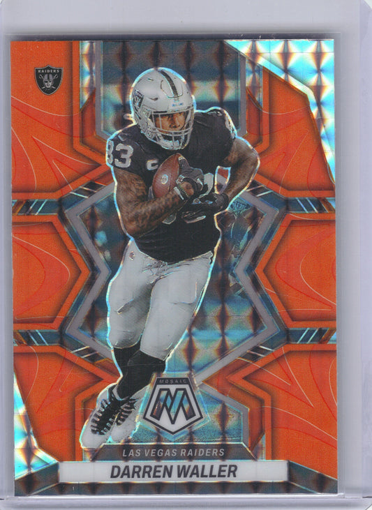 Darren Waller Las Vegas Raiders 2022 Panini Mosaic - Mosaic Reactive Orange #117