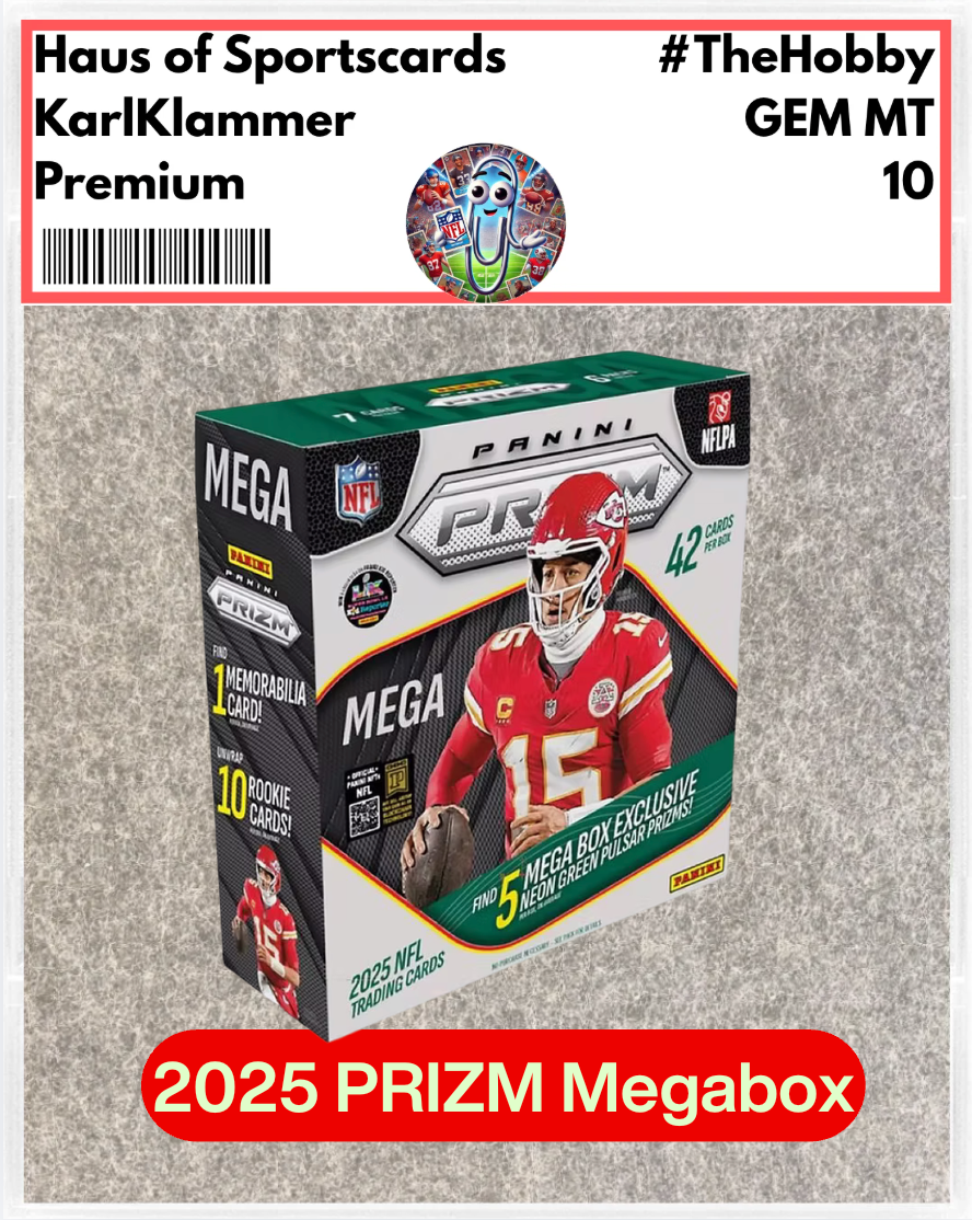 2025 Panini Prizm Football Megabox | Neon Green Pulsar Prizms | NFL Sealed