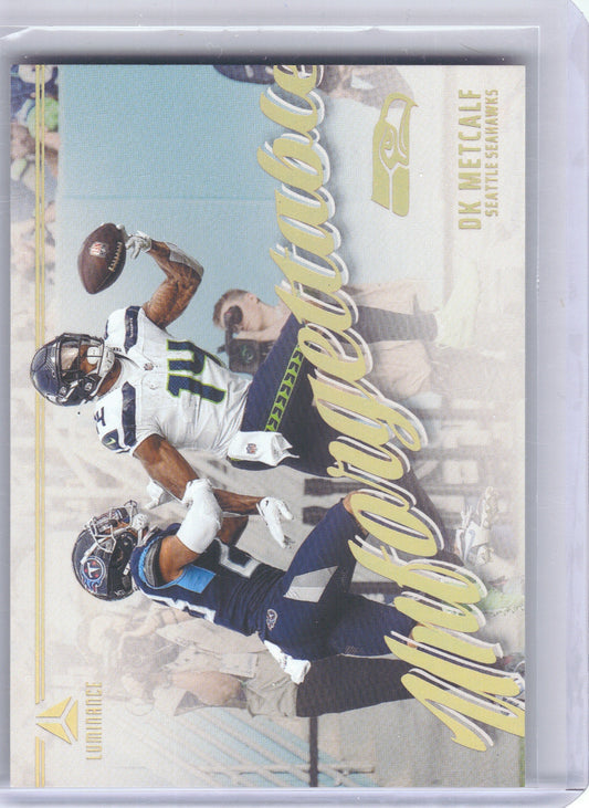 DK Metcalf Seattle Seahawks 2024 Panini Luminance - Unforgettable #UNF-DMF