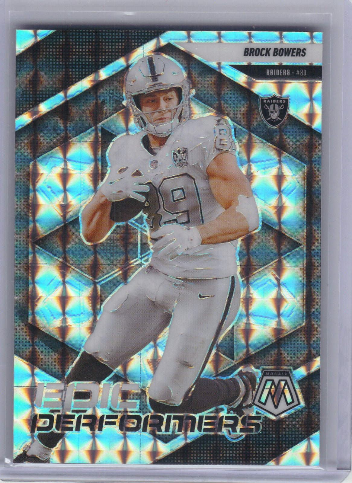 Brock Bowers Las Vegas Raiders 2025 Panini Mosaic - Epic Performers Mosaic #4