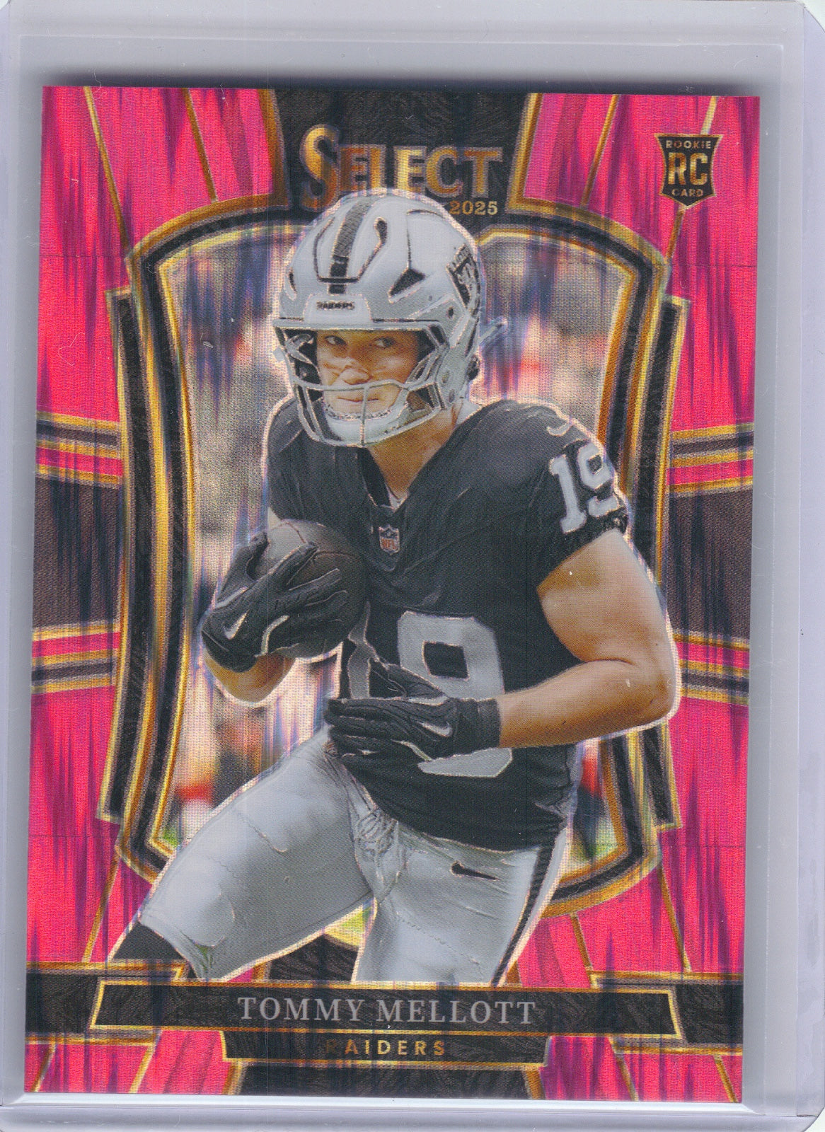 Tommy Mellott Las Vegas Raiders 2025 Panini Select - Pink Prizm Shock #106