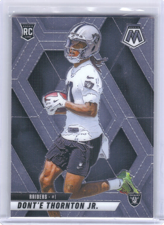 Dont'e Thornton Jr. Las Vegas Raiders 2025 Panini Mosaic #369 RC