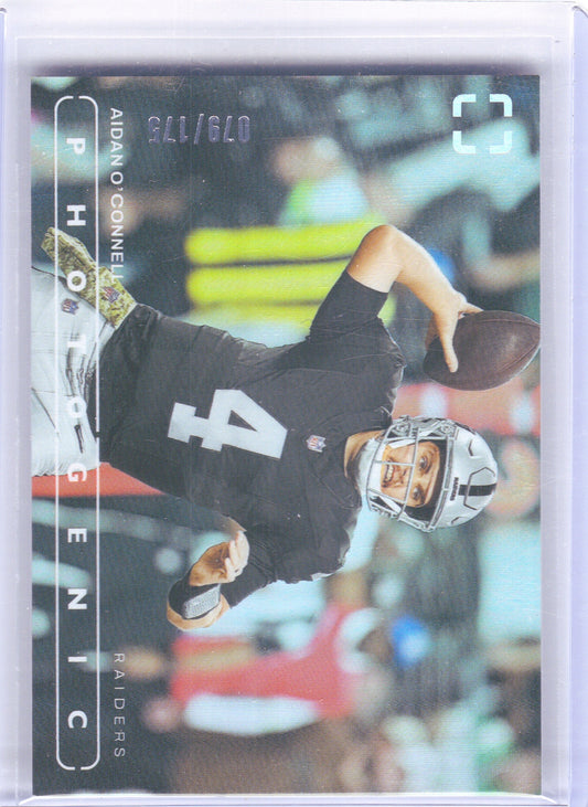 Aidan O'Connell Las Vegas Raiders 2024 Panini Photogenic - Silver #90 /175