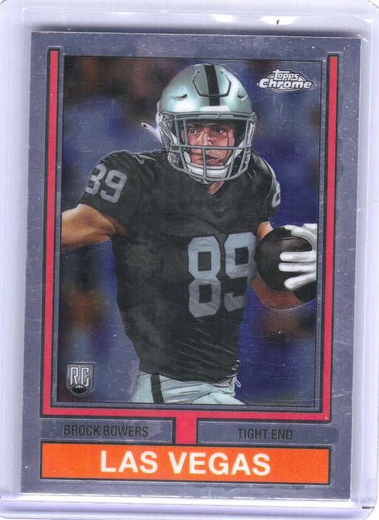 Brock Bowers Las Vegas Raiders 2024 Topps Chrome - 1974 Refractor #74TF-12